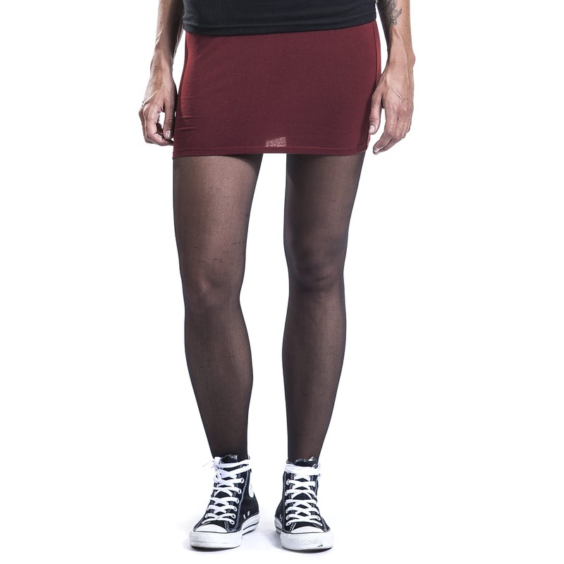 RED by EMP Ladies Black and Red Short Skirt Twin