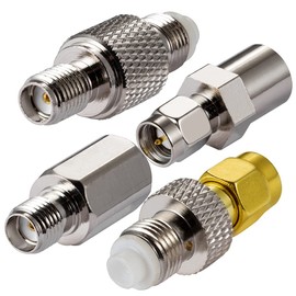 Vecys 4G Antenna Adapter SMA Adapter FME Adapter SMA to FME Adapter 4 Kit for 2G 3G 4G LTE Antenna Router UMTS Mobile Broadband Hsdpa WLAN Wireless (4pcs)