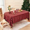 Midsummer Breeze Buffalo Plaid Rectangular Tablecloth-Cotton Gingham Table Cloth for