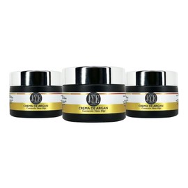 JYE Crema de Argán Natural, Hidratante Rostro Cuerpo y Manos, 3 Frascos | Orgánica libre de químicos, Hidratante antiedad, Textura ligera, Absorción inmediata, Exquisito aroma