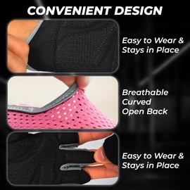 FIGHTSENSE Workout Gloves for Men Women, Weight Lifting Glove with Non-Slip Silicon Padded Palm, Breathable, Lightweight Exercise Gym Gloves for Weightlifting Powerlifting Cycling Rowing (Pink, L)