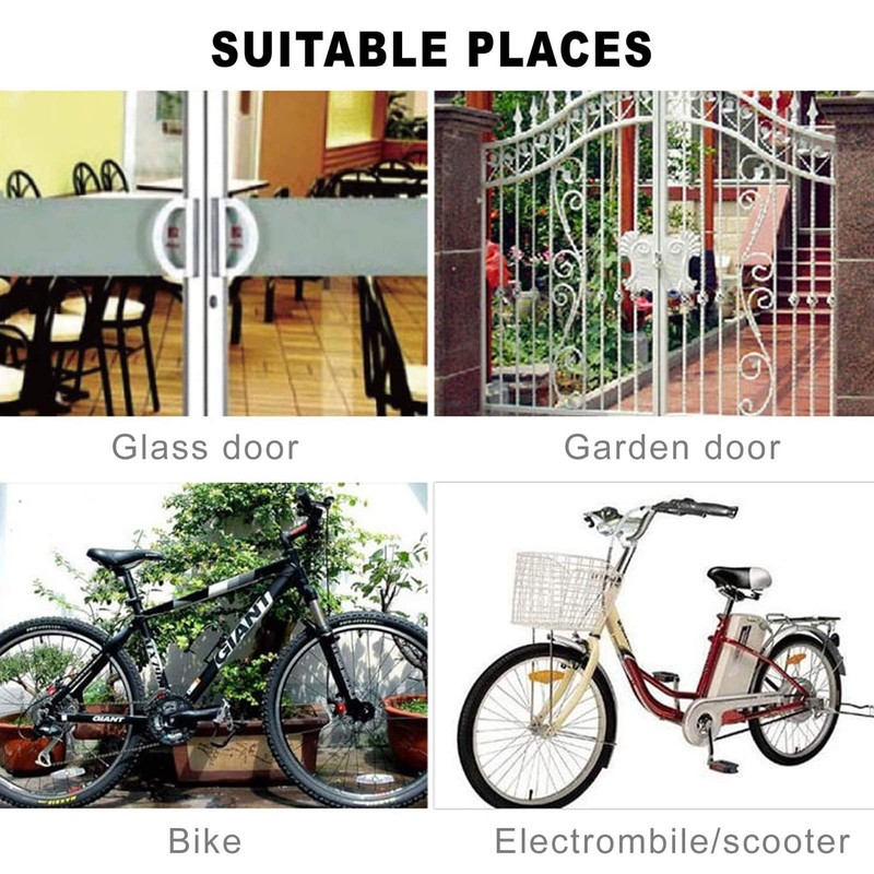 Remote Control Alarm Lock, Electric Motorcycle Password Steel Chain Lock,
