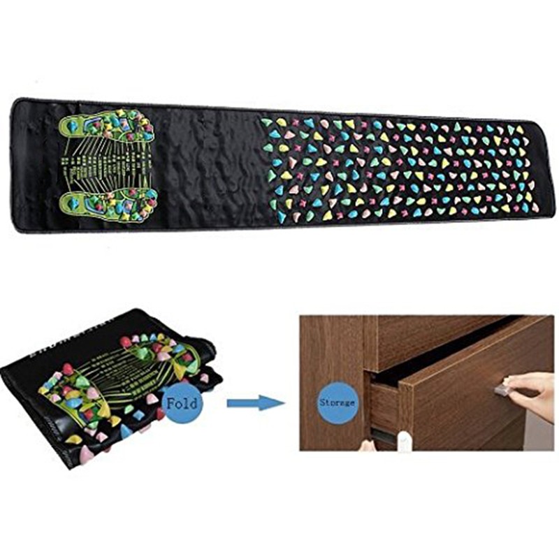 Walk Stone Healthy Foot Massage Mat Pad Cushion Leg Massager