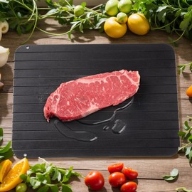 hidemasa Thawing Plate, Cutting Board, Rapid Thawing, Aluminum, Natural Thawing, Aluminum Plate, Meat, Defrost Plate, Commercial Use, Home Use, Defrost Dish, Rapid, No Electricity Required, Compatible