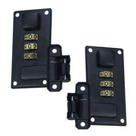 T Tulead Black Combination Locks Zinc Alloy Suitcase Luggage Hasp Tool Box Hasp Bronze Hasp Locks Left+Right, with Screws