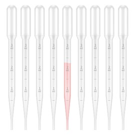 G2PLUS Plastic Transfer Pipettes, Disposable Transfer Pipette, 3 ml Pipettes for Laboratory Testing, Essential Oils, Pack of 25