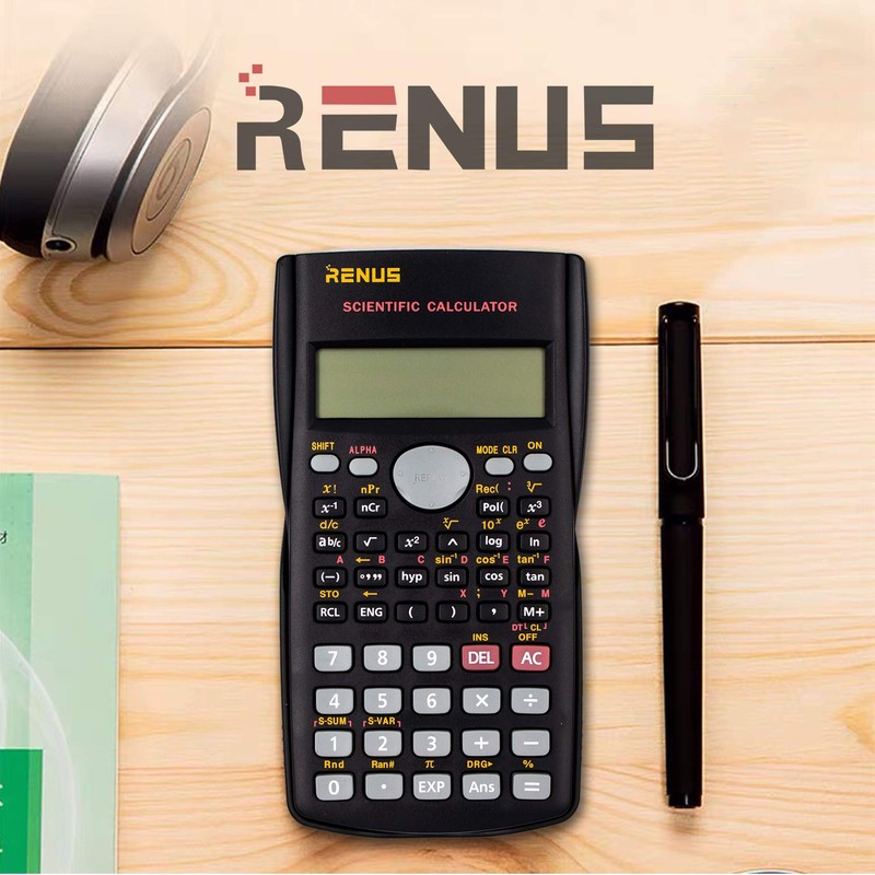 RENUS RENUS Wissenschaftlicher Taschenrechner, Zweizeilig Funktionsrechner Für Schüler und Lehrer