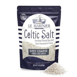 LE MARINIER CELTIC SALT Le Marinier French Sea Salt Gris Grueso, 1.1Lb - 18Oz. Rico En Minerales. 100% Natural Y Sin Refinar Sal Marina Mineral Orgáni