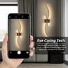 CANEOE Modern Led Wall Light, 39inch Black Indoor Led Wall