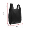 200 Bolsas tipo Camiseta Negras Degradables de 29 x 55