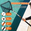SISIUPASSIE 20FT Pool Skimmer Net with Pole, Foldable & Larger