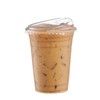 50 Sets Crystal Clear Plastic Cups With Strawless Sip-Lids, Disposable