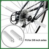 Motoforti 1 Pair Axle Rear Foot Pegs Footrests for BMX