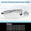 Priprilod Left Driver Side Outside Door Handle Rear Chrome Compatible