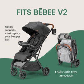 Bombi Baby Stroller Snack Tray with Cup Holder, BPA-Free, Dishwasher Safe, Compatible with V2 Stroller