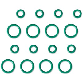 Green O-Ring Gasket F4TZ-6N653-A F4TZ-6N653-B Replacement for 1994-2003 Ford 7.3L Power Stroke Diesel Turbo, 16-Piece Set for E-350 E-450 Econoline Van, F750F-250 Super Duty