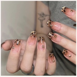 MISS MUMU Nail Tips 30 Pieces Long Nail Tips Spring Summer Simple Cute Fashionable Popular Japanese Style Nail Stickers Bridal Nails Glossy Press-on Nails Coming-of-age Ceremony Wedding Entrance