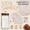 Sourdough Starter Kit,40oz Sourdough Starter Jar with Wooden Lid,2 Banneton