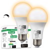 Qualilux Dusk to Dawn Light Bulbs, Auto On/Off Light Sensing
