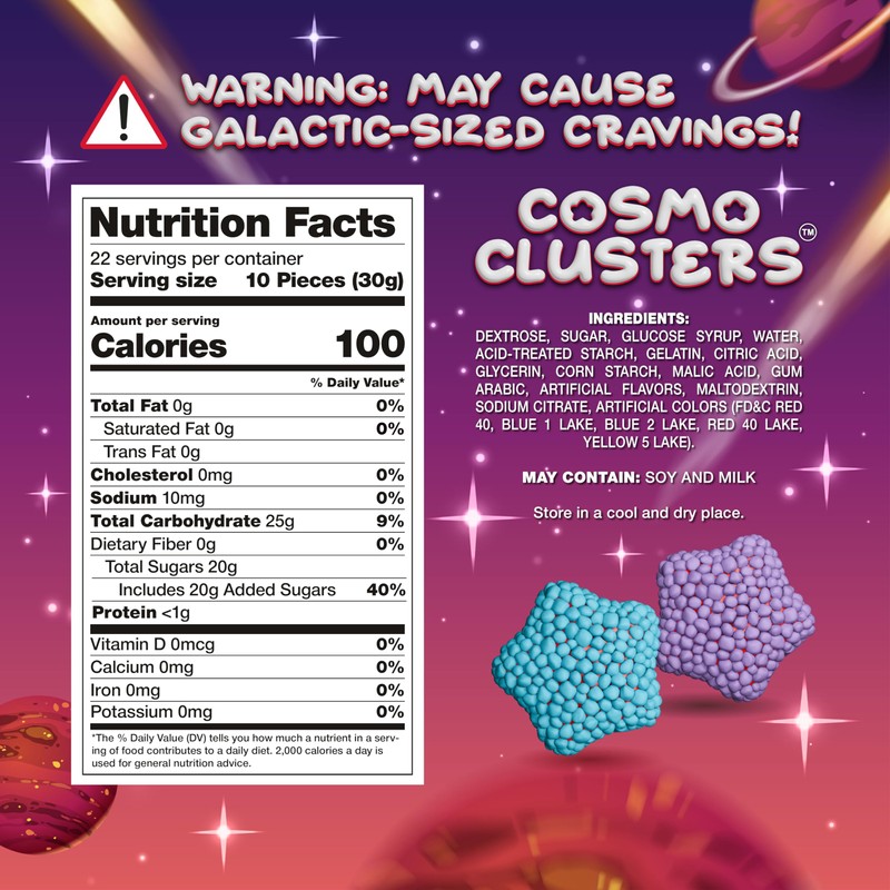 Crunchy Gummy Candy - 1.5 Pound Bag - Chewy Gummy