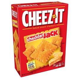 Cheez-It Baked Snack Cheese Crackers, Cheddar Jack, 12.4 oz (2 PACK)