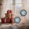 Viking Stud Earrings S925 Sterling Silver Abalone Compass Earrings Viking