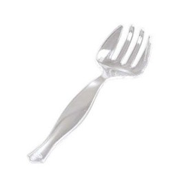 Clear Plastic Serving Fork - Case of 144