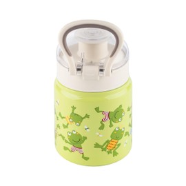Stainless Steel Drinking Bottle 400 ml Children's Frog Design