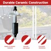 Cutetool 2pcs Ceramic Impeller Shaft Compatible with Fluval FX2 FX4