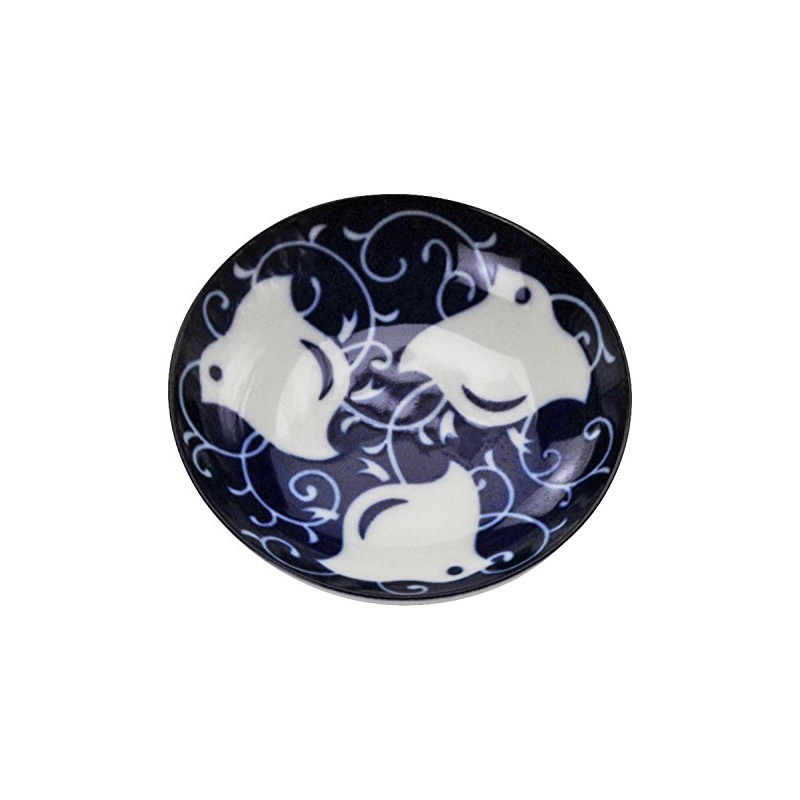Mino Ware 145095 (5) Small Plates, Set of 5, Arabesque