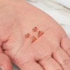 Philip Jones Rose Gold Plated Triangle Stud Earrings