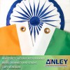 Anley EverStrong Series Embroidered India Flag 3x5 Ft - Nylon