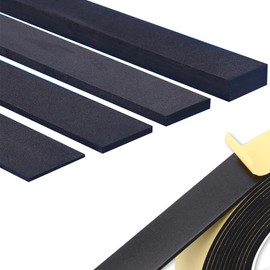 PJTL EVA Material Impact Resistant Sponge Gap Tape Door Draft Prevention Soundproof Seal Cushion Tape for Sliding Doors Windows Doors Entrance Gap Tape Insulation Soundproofing Cushioning Anti-slip