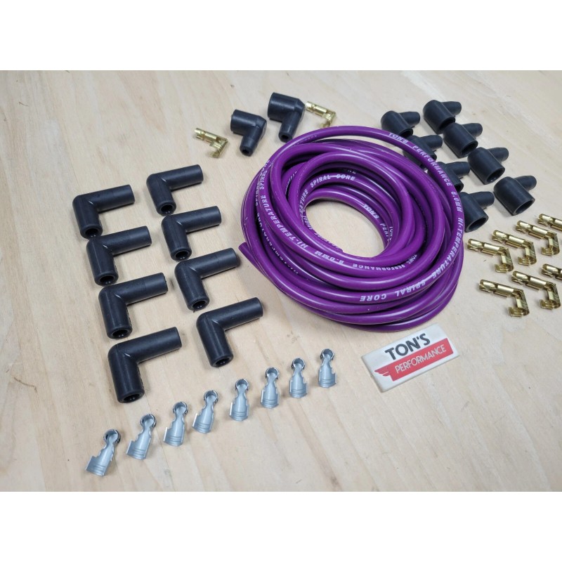 Ton's 8mm Universal Silicone 8mm Spark Plug Wire Kit Set