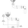 Elkay LKAD35 ADA Compliant 3-1/2" Drain Opening with Basket Strainer