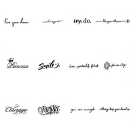 KM Tattoo Sticker Self Instant Henna Tattoo, 1 Set, Tattoo Color No. 10 / 케이엠 타투 스티커 셀프 인스턴트 헤나 문신, 1세트, 타투색 10번