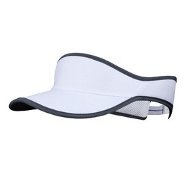 Unisex Sports Sun Visor Hats Adjustable Cooling Athletic Ball Caps Cycling Running Headwear Baseball Tennis Golf Hat White