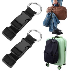 COMNICO 2 pcs Luggage Straps for Suitcases Adjustable Add a Bag Luggage Strap Suitcase Belt Jackets Gripper with Buckle Travel Attachment Travel Accessories for Connecting Extras Bags