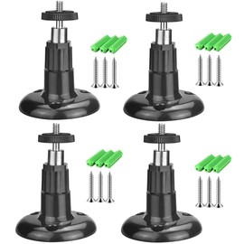 BeElion 4in Pack CCTV Security Camera Wall Mount Bracket,Security Metal Wall Mount Compatible with Arlo Pro/Pro 2/Pro 3/Ultra/Ultra 2, & Others - Ring Stick Up Cam Battery, eufyCam E/2C