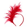 FELIZHOUSE 1920s Fascinator with Feathers Christmas Headband for Women Wedding