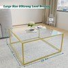 Glass Coffee Table Modern Center Table,Minimalist Coffee Table Sofa Side