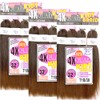 BNG QUAD Kids Pre-Stretched Braiding Hair, 16 inch 3 Pack