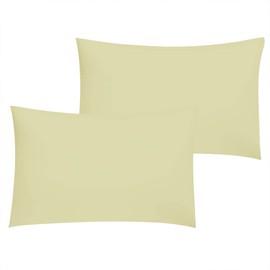 Cotton Star Travel Pillowcase 12x16 Set of 2 Toddler Pillowcase Zipper Closure 600TC 100% Organic Cotton Pack of 2 Toddler Travel Mini Pillow Case Ivory Solid (Toddler Travel 12x16, Ivory)