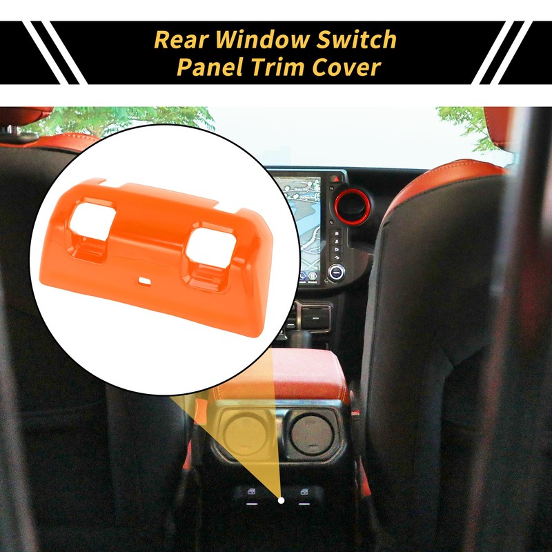 REPAIROCK 1 Pc Rear Window Switch Panel Trim Cover for