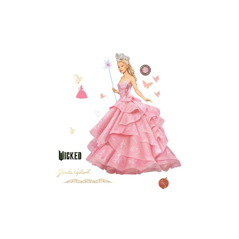 RoomMates Wicked Glinda Pink Wall Decals, RMK5571GM