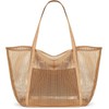 Mesh Beach Bag for Women Beach Mesh Tote Bag, Womens