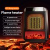 LED Realistic Flame Fireplace Heater - 1500W Home Office Christmas