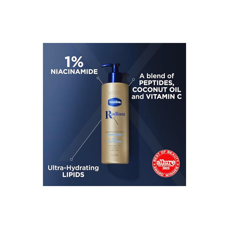 Vaseline Loci?n Corporal Nutritiva Radiant X Even Tone