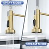 SOEBIZ Kitchen Faucet with Soap Dispenser, 2-Mode Sprayer