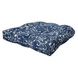 Honeycomb Outdoor Contoured Tufted Cushion Set, 19.5" W x 18.5" L, Textured Solid Almond Outdoor Chair Cushions